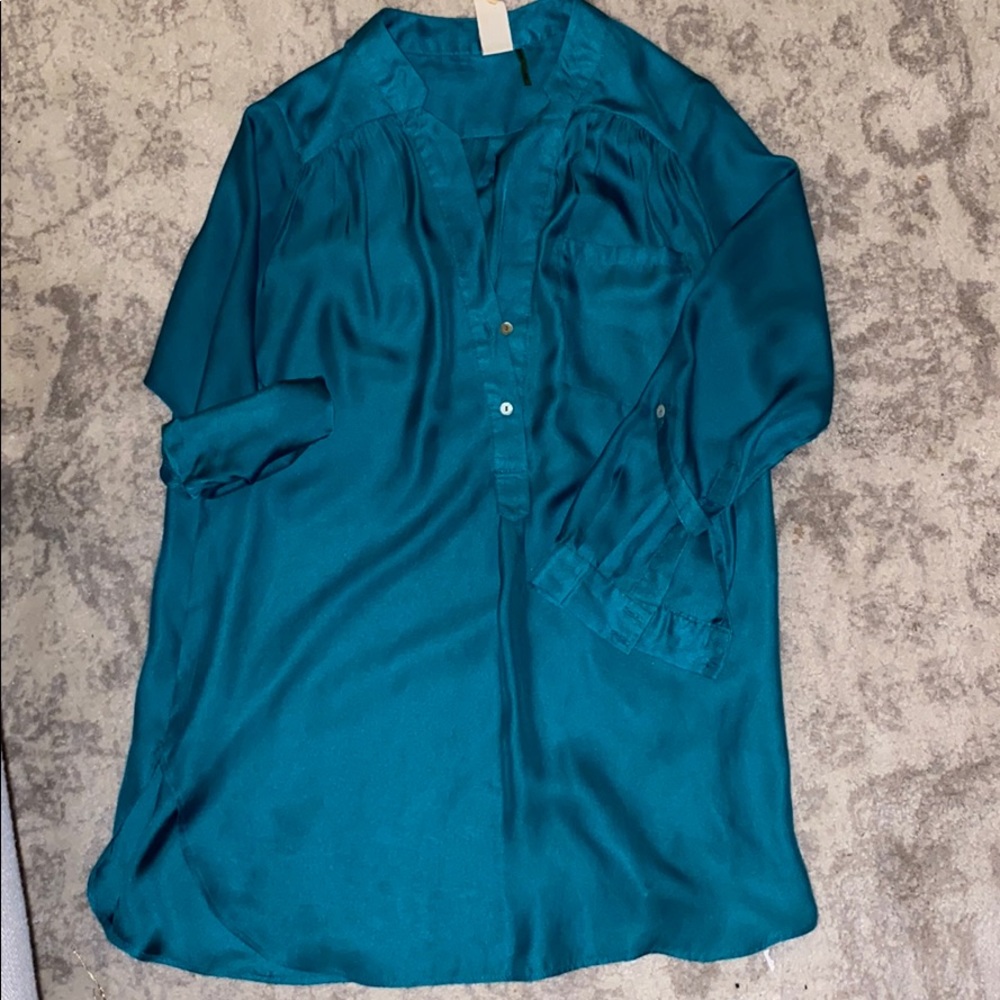 Blue / Green Blouse